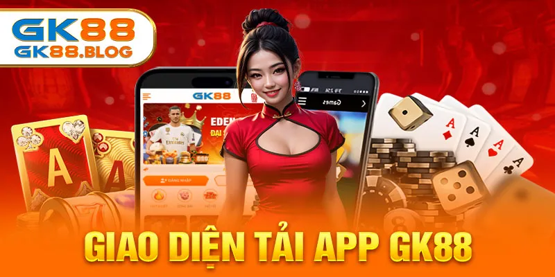 Giao diện tải app gk88