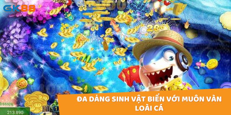 Thế giới đại dương trong game là vô cùng đa dạng